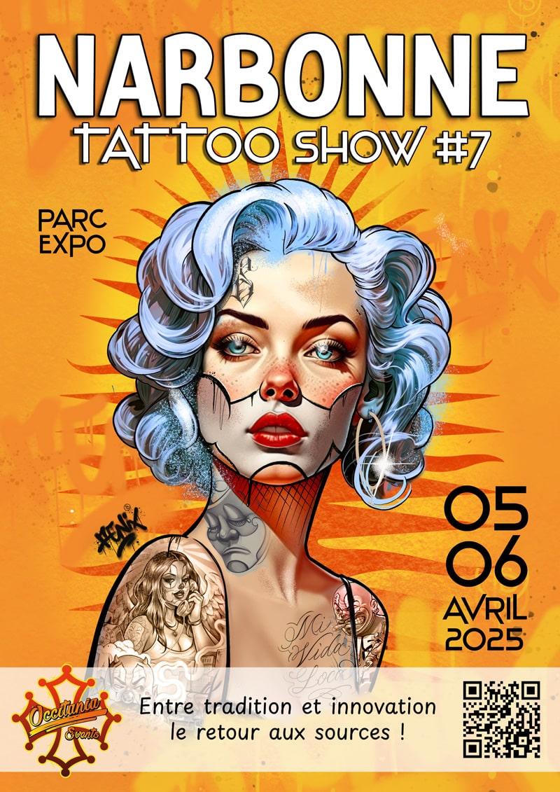 Affiche Narbonne Tattoo Show 2025